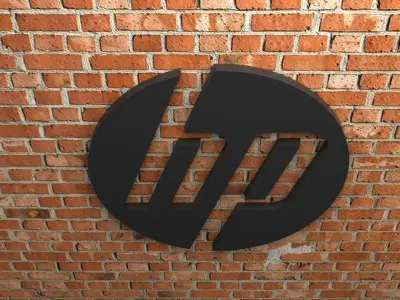 HP Logo 3D print model