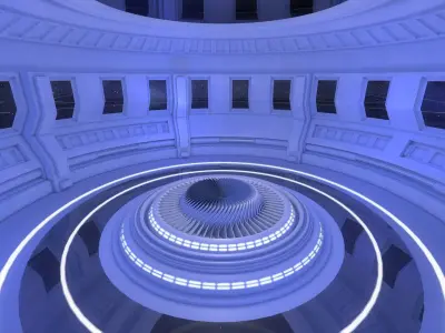 Sci Fi Room 3D model 32