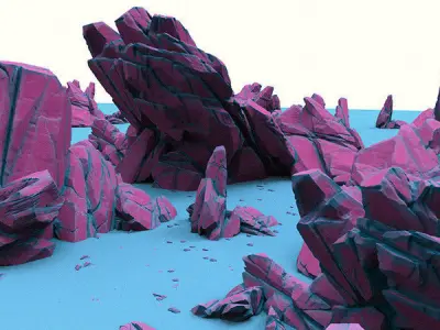 Rugged Rocks Asset Pack 3D model