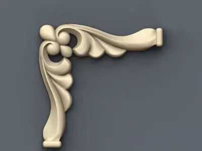 61 STL Files CNC 3D Models - Corners Brackets Ornaments 3D model