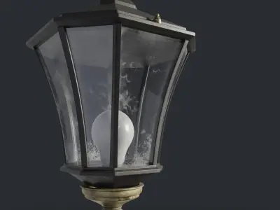 Standart Stret Lamp Free 3D model