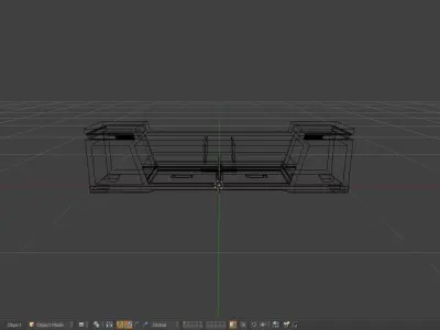 Rack Modern Free low-poly 3D model