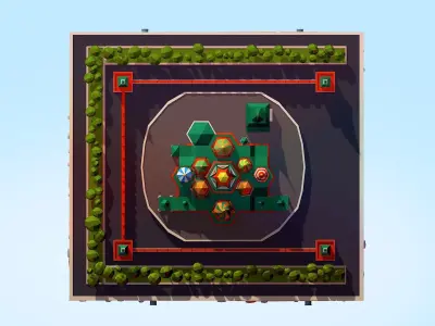 Cartoon Lowpoly Kremlin Landmark Low-poly 3D model