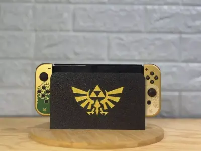 Triforce Nintendo Switch Oled Dock Cover The Legend Of Zelda 3D print model