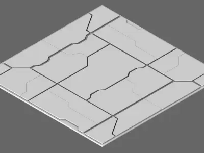 Sci Fi Texture Model 3D model