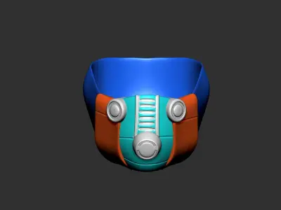 gas mask helmet high poly sculpt 3d printable  3D model purchase