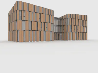 Collection Office 1 Building 3D Model Pack