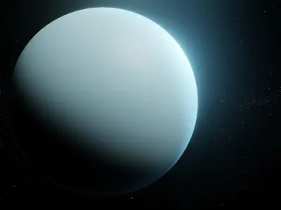 Photorealistic Uranus 4k Textures 3D Model Low-poly 3D model