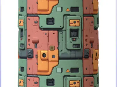 SciFi Seamless Texture Texture 6