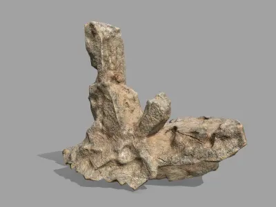 Rock Set Low-poly 3D model 27