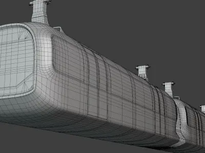 Monorail trains collection 2024 II 3D Model Pack