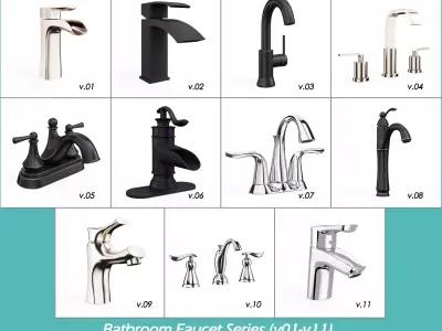 Bathroom faucet design v01-v11 3D model