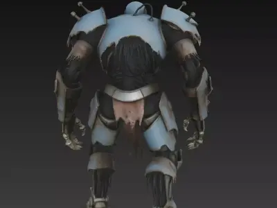 Undead Cyber Warrior 3D model