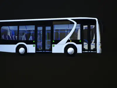 Bus  Hungaro bus A12b 3D model
