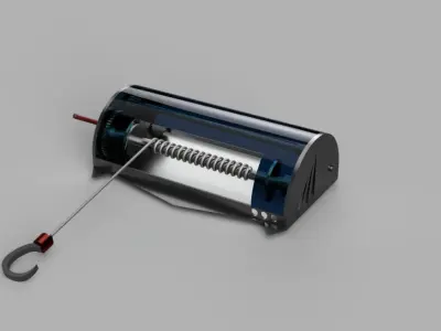 futuristic winch 3D model