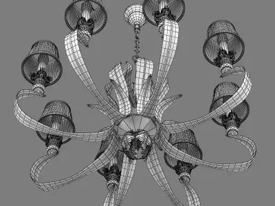 783081 Antiqua Lightstar Chandelier 3D model
