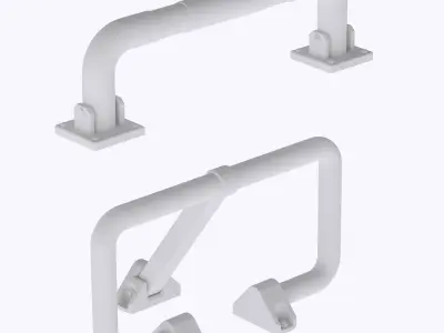 HO Set of 2 parking space barrier 2 train model  3D print model