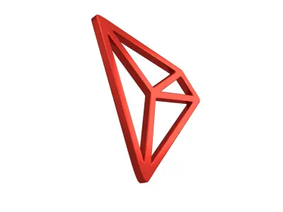 TRON Coin V2 004 Low-poly 3D model
