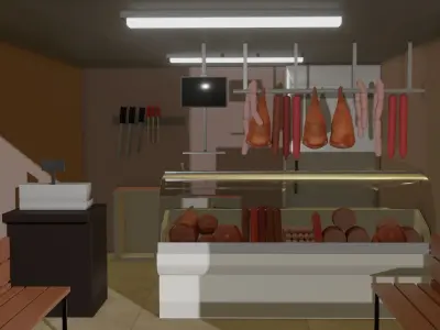 Butcher Shop 3D model