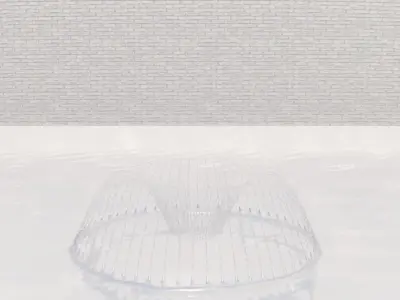 Lumion fountain - animated Low-poly 3D model