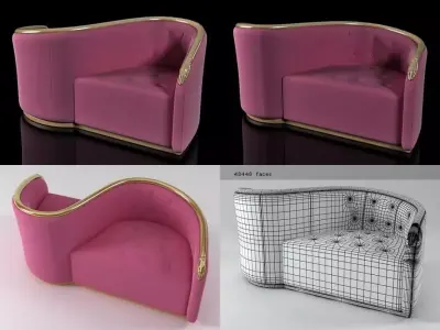 Vis a vis de Gala 3D model