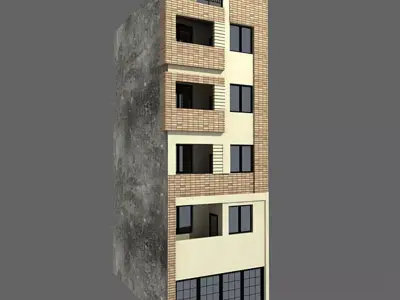 exterior building 3D model buy