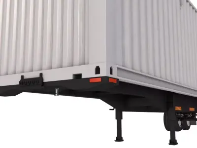 Container Trailer 3D model