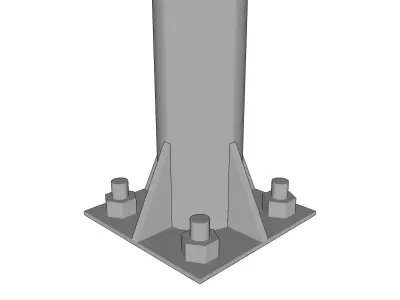 Lamp Post - Light Pole - Light Post - Street Light 30 3D model