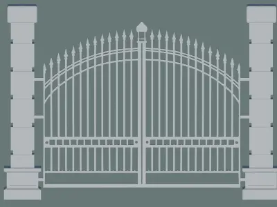 Classic Gate Door 3D print model