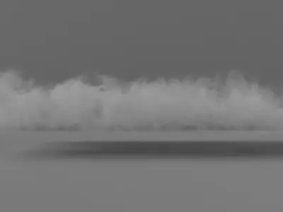 Animated Vdb Dust Surface 3D model