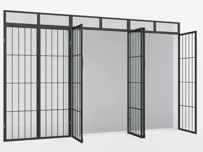 Aluminium window 15 3D model