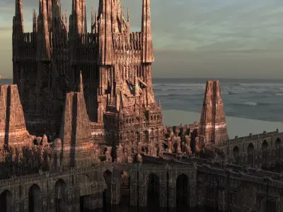 Tudor Monarch Castle Fantasy castle 1 3D model