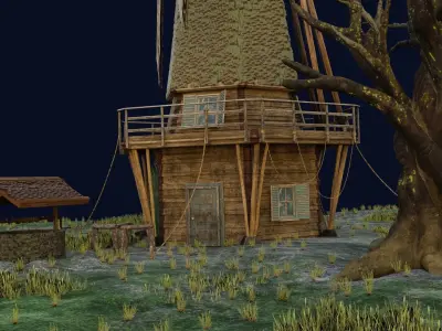 Mill of witches 3D model
