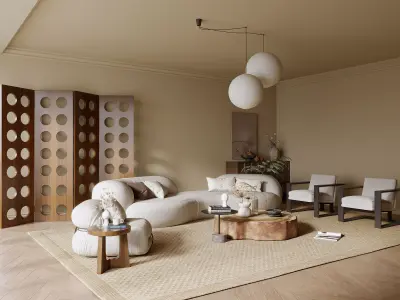 Indoor model of the reception room 3D model