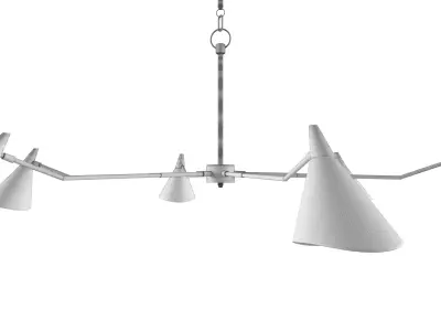 Currey and Company - Library Chandelier 3D model