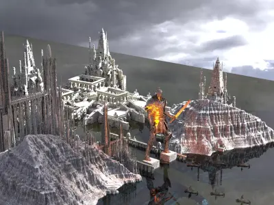 Colossus Of Rhodes  City Kit bash 3D model