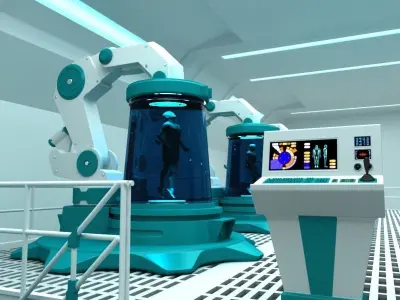 Futuristic Medical Chamber 3D model