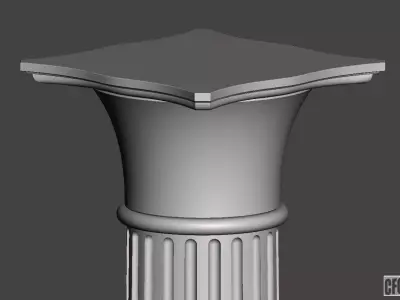 Demo greek column - Columna griega Free 3D model