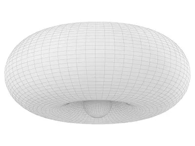Round Glass Flush Mount 3D model