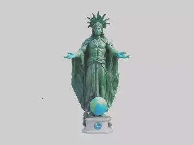 The Climate Guardian Statue model 3D model