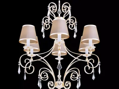 classic chandelier 2 3D model