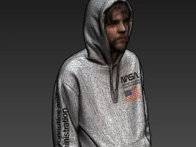 Stylized Man Character 3D model