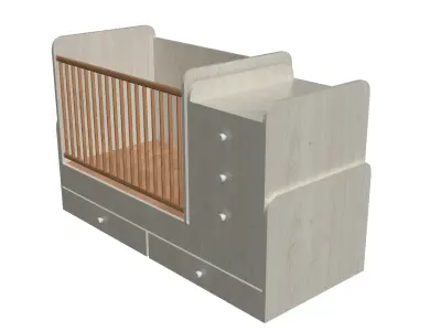 baby bed 3D model