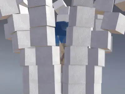 Rigid body animation with sphere 3D model