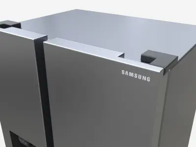 Side-by-Side Fridge Samsung RS68A8540B1 3D model
