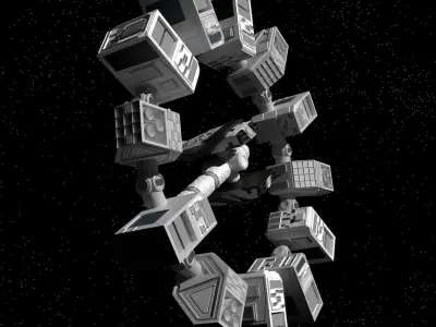 Spaceship endurance and ranger interstellar 3D model