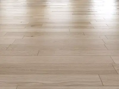 Oak Natural light floor 3D model