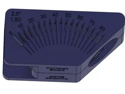 3D Printable Pipe Marking Multi Blocks 2-5 Inch 1-5D CLR 3D print model