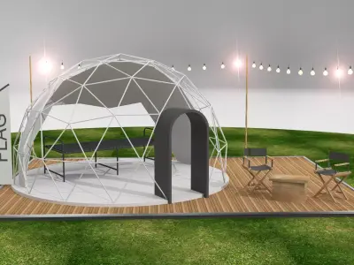 Campaign tant 3D model