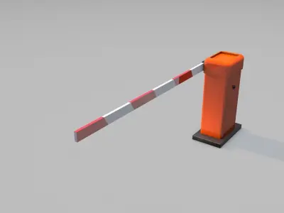 Boom Gate 3d Model Low-poly 3D model